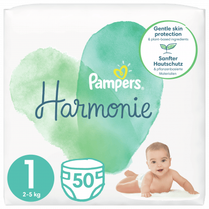 Pampers Harmonie No1 (2-5kg) 50 πάνες