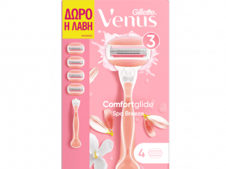 Gillette Venus ComfortGlide Spa Breeze 4 Κεφαλές + ΔΩΡΟ η Λαβή