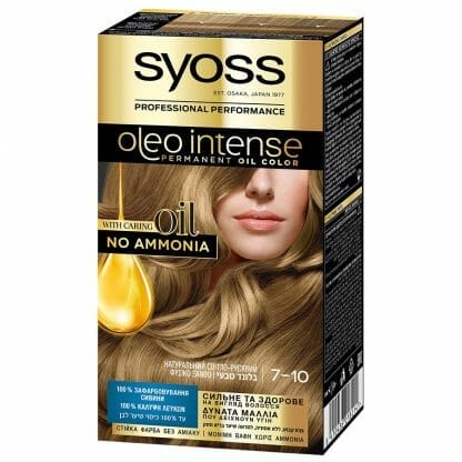 Syoss Oleo Επαγγελματική Μόνιμη Κρέμα Βαφή - 7-10 Φυσικό Ξανθό