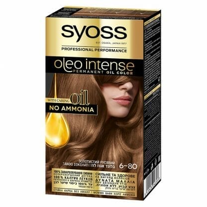 Syoss Oleo Επαγγελματική Μόνιμη Κρέμα Βαφή - 6-80 Ξανθό Σοκολατί