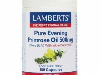 Lamberts Evening Primrose Oil Συπλήρωμα Διατροφής Έλαιου Νυχτολούλουδου για Σωστή Λειτουργεία του Οργανισμού 500mg 180tabs