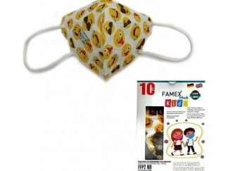 Famex Mask Kids Παιδικές Μάσκες Προστασίας μιας Χρήσης FFP2 NR Emotion 10 Τεμάχια