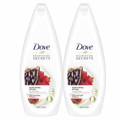 Dove Πακέτο Προσφοράς Nourishing Secrets Body Wash with Cacao Butter and Hibiscus 2x750ml 1+1 Δώρο