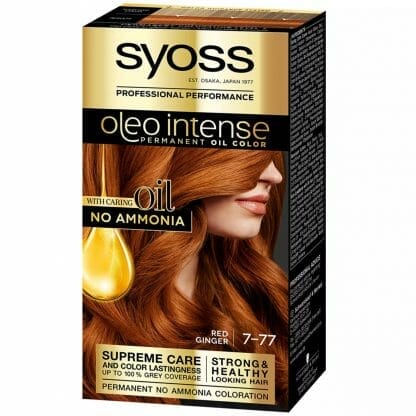 Syoss Oleo Επαγγελματική Μόνιμη Κρέμα Βαφή - 7-77 Ξανθό Έντονο Χάλκινο