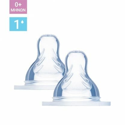 Mam Teat Skin Soft Θηλή Σιλικόνης για Μικρή Ροή Μέγεθος 1 Κωδ 400S από 0+ Μηνών 2 Τεμάχια
