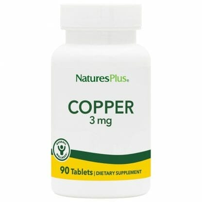 Nature's Plus Copper 3mg Συμπλήρωμα Διατροφής με Χηλικό Χαλκό για Ενίσχυση του Ανοσοποιητικού Συστήματος 90 tabs