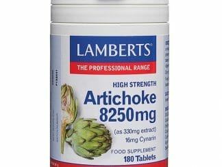Lamberts Artichoke Extract 8250mg Συμπλήρωμα Διατροφής με Αγκινάρα για την Ομαλή Λειτουργία του Πεπτικού Συστήματος 180tabs