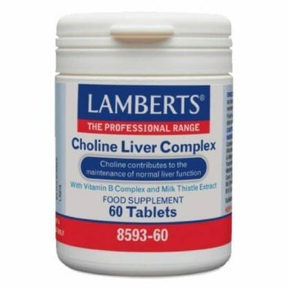 LAMBERTS Choline Liver Complex Συμβάλλει στη Διατήρηση της Φυσιολογικής Ηπατικής Λειτουργίας 60tabsLamberts