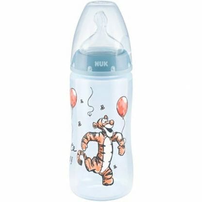 Nuk First Choice Plus Disney Winnie The Pooh Μπιμπερό Πολυπροπυλενίου (PP) Με Θηλή Σιλικόνης 300ml - γαλάζιο