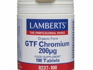 Lamberts GTF Chromium Συμπλήρωμα Διατροφής με Χρώμιο 200 mcg 100tabs
