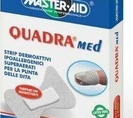 Master Aid Quadra Med Finger Λευκός Αυτοκόλλητος Μικροεπίδεσμος Δακτύλου 6 Strip