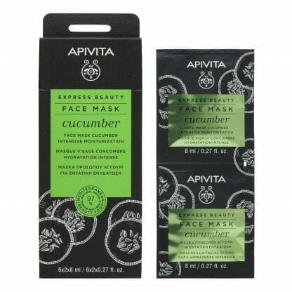 APIVITA Express Beauty Face Mask Cucumber 2x8ml
