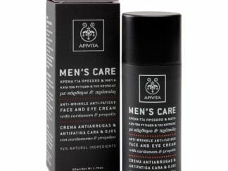 APIVITA Men's Care Κρέμα Κατά των Ρυτίδων και της Κούρασης για Πρόσωπο & Μάτια με Κάρδαμο & Πρόπολη 50ml