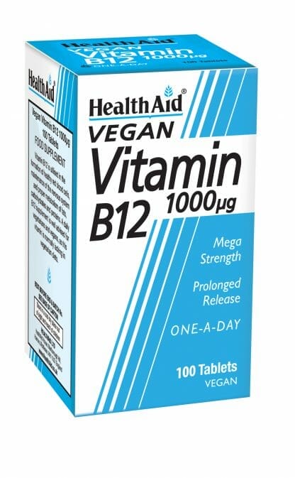 HEALTH AID Vitamin B12 1000μg 100 Ταμπλέτες