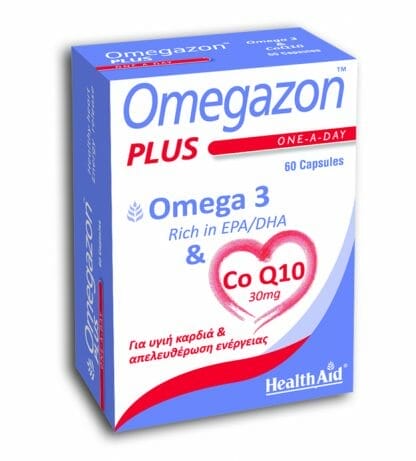 HEALTH AID Omegazon Plus Omega 3 & CoQ10 60 Κάψουλες