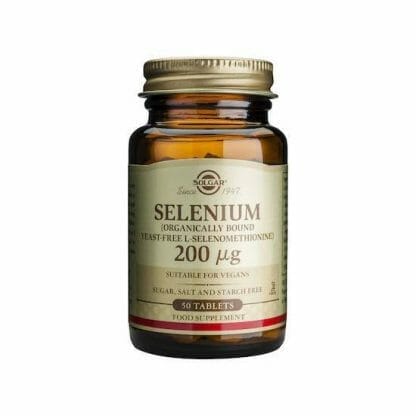 SOLGAR Selenium (Yeast-Free) 200µg 50 Ταμπλέτες