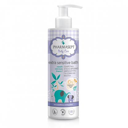 Pharmasept Baby Extra Sensitive Bath Πολύ Απαλό Βρεφικό Αφρόλουτρο για Σώμα & Μαλλιά 250ml