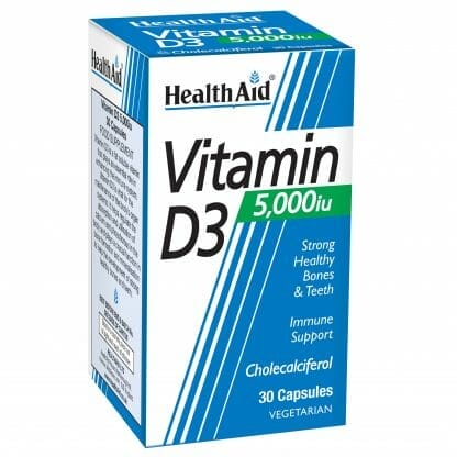 Health Aid Vitamin D3 Προστασία στο Ανοσοποιητικό 30tabs - 5000iu 30tabs