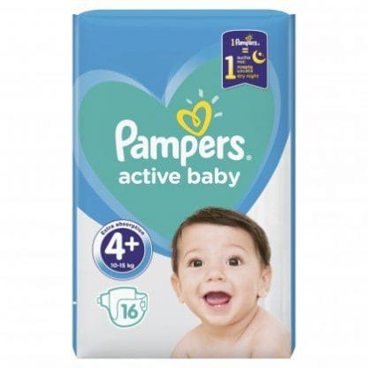 Πάνες Pampers Active Baby Carry Pack Νο4+ (9-16kg) 16τεμ