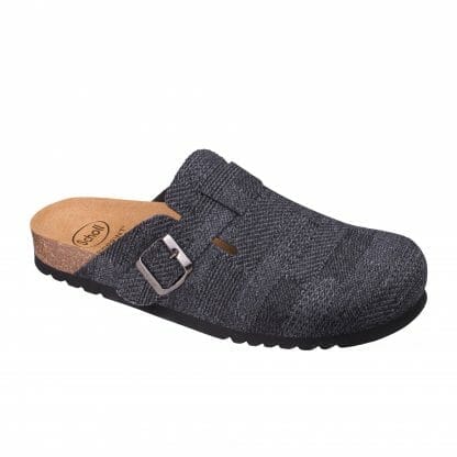 Scholl Shoes Amiata Man Dark Grey Ανδρικές Ανατομικές Παντόφλες σε Σκούρο Γκρι Χρώμα 1 Ζευγάρι - 41