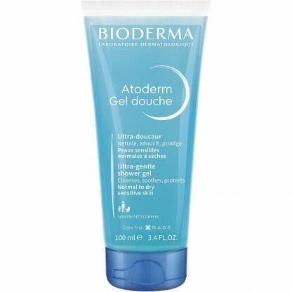 Bioderma Atoderm Gel Douche Travel Size Καθημερινό, Απαλό Αφρόλουτρο Χωρίς Σαπούνι που Σέβεται το Δέρμα 100ml