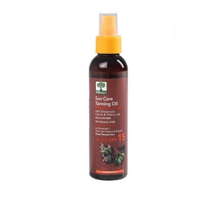 Bioselect Αντηλιακό λάδι μέτριας προστασίας SPF 15 150ml