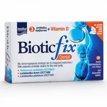 Intermed Biotic Fix Dental Συμπλήρωμα Διατροφής με Προβιοτικά 30 Oral Disp.Tabs