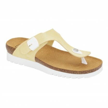 Scholl Shoes Boa Vista Up Yellow Γυναικεία Καλοκαιρινά Ανατομικά Παπούτσια Χαρίζουν Σωστή Στάση & Φυσικό Χωρίς Πόνο Βάδισμα 1 Ζευγάρι - 37