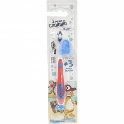 Pasta Del Capitano Junior Toothbrush Παιδική Οδοντόβουρτσα Από 3 Ετών 1 Τεμάχιο - κόκκινο