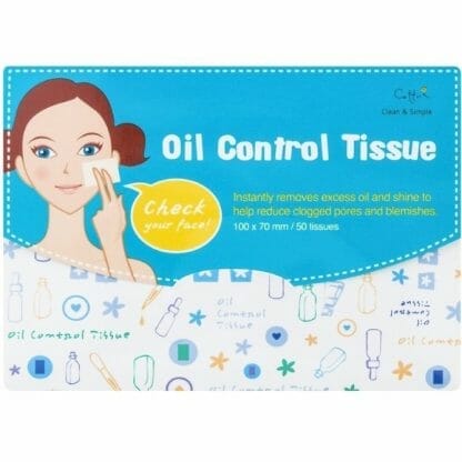 Vican Cettua & Oil Control Tissue, Μαντηλάκια που Απορροφούν την Λιπαρότητα και Μειώνουν τους Φραγμένους πόρους 50τμχ