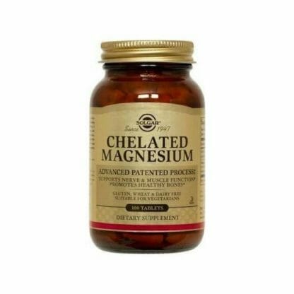 SOLGAR Chelated Magnesium 100 Ταμπλέτες