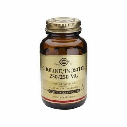 SOLGAR Choline 250 mg / Inositol 250 mg 50veg caps