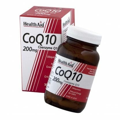 Health Aid Conergy Q10 200mg Παραγωγή Ενέργειας Από Τα Θρεπτικά Συστατικά Των Τροφών 30 Κάψουλες