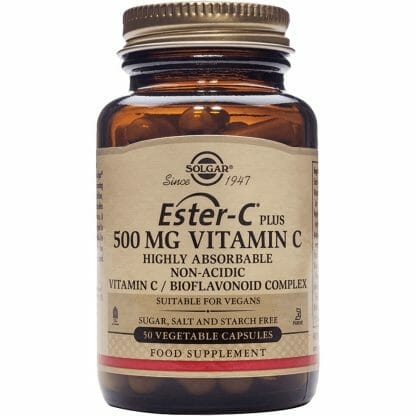 Solgar Ester-C 500mg Συμβάλλει Στην Ομαλή και Αποτελεσματική Λειτουργία του Ανοσοποιητικού Συστήματος veg.caps - 50 veg.caps