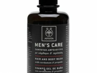 Apivita Mens Care Σαμπουάν Αφρόλουτρο Με Κάρδαμο & Πρόπολη 250ml