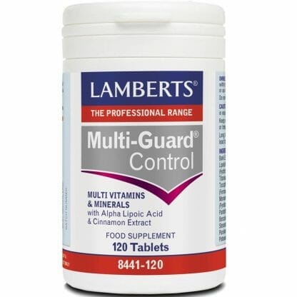 Lamberts Multi-Guard Control Συμπλήρωμα Διατροφής για την Ομαλή Ισορροπία των Ενεργειακών Αποθεμάτων Μεταξύ των Κυρίων Γευμάτων - 120 tabs