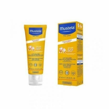 Mustela Sun Lotion Very High Protection Βρεφικό Αντηλιακό Γαλάκτωμα Πολύ Υψηλής Προστασίας Spf50+ για το Πρόσωπο 40ml