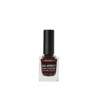 KORRES Gel Effect Nail Colour 57 Burgundy Red 11ml
