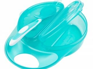 Dr. Brown's Travel Fresh Bowl & Spoon Σετ Μπωλ Φαγητού με Καπάκι & Διαχωριστικό & Κουταλάκι Μαλακό 4m+ TF010