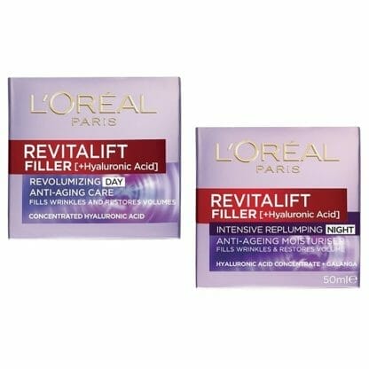 L'oreal Paris Πακέτο Προσφοράς Revitalift Filler Night Cream 50ml & Revitalift Filler Day Cream 50ml