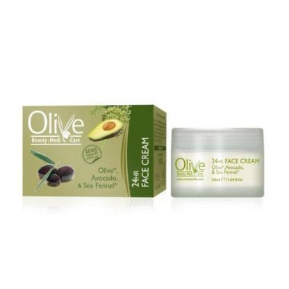 Olive Beauty Medicare 24ωρη Κρέμα Προσώπου Ελιά, Κρίταμος και Αγκινάρα 50ml