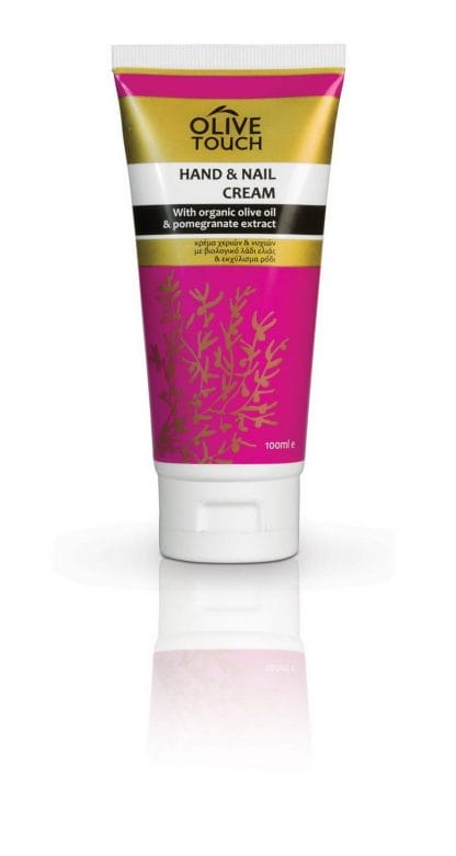 Olive Touch Κρέμα Χεριών & Νυχιών με Βιολογικό Λάδι Ελιάς & Εκχύλισμα Ροδιού 100ml