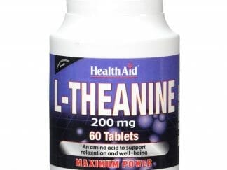 Health Aid L-Theanine 200mg Συμπλήρωμα Διατροφής Θειανίνης για την Υποστήριξη της Ηρεμίας του Νευρικού Συστήματος 60Tabs