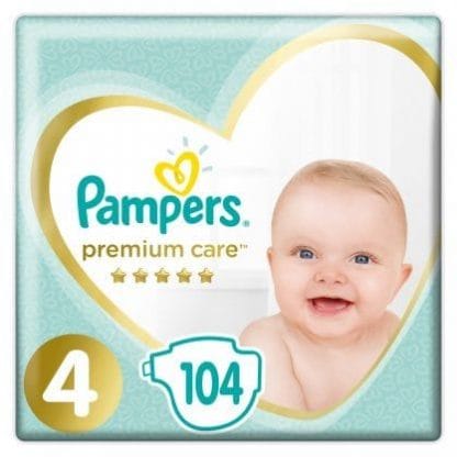 Πάνες Pampers Premium Care Mega Box Νο4 (9-14kg) 104τεμ