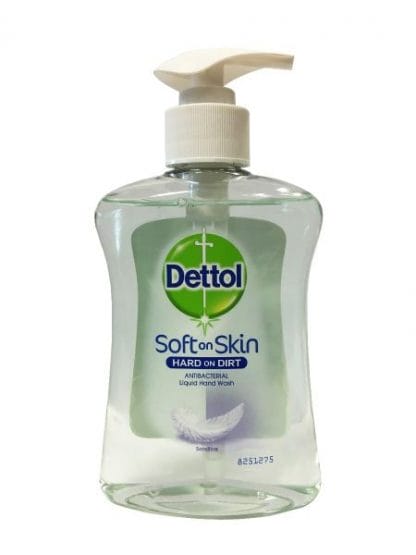 Dettol Αντιβακτηριδιακό Υγρό Κρεμοσάπουνο με Αντλία για Ευαίσθητες Επιδερμίδες 250 ml