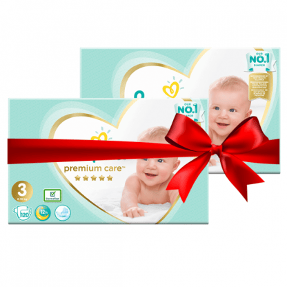 Πάνες Pampers Premium Care Mega Box Νο3 (5-9kg) 240τεμ (2 x120τεμ)