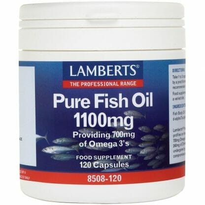 Lamberts Pure Fish Oil Συμπλήρωμα Διατροφής Ιχθυέλαιο 1100mg - 120 tabs
