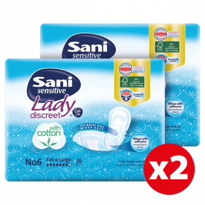 Σερβιέτες ειδικών χρήσεων Sani Lady Extra Large No6 2X10τμχ