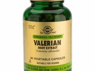 Solgar Standardised Valerian Root Extract Συμπλήρωμα Διατροφής Χρήσιμο σε Περιπτώσεις Αϋπνίας & Έντασης 60veg.caps