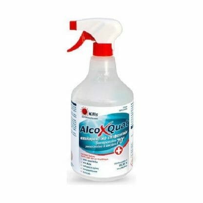 ALCOFARM Καθαριστικό Επιφανειών Γενικής Χρήσης AlcoXQuat Απολυμαντικό σε Spray 1lt